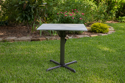 Outdoor square folding coffee table 27.3"